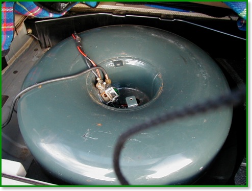 Photo of improperly fitted toriodal tank